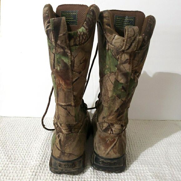 RedHead Woman’s Camo Insulated Water Proof Hard Toe Lace Up Snake Boots Size 6.5 - Picture 4 of 12